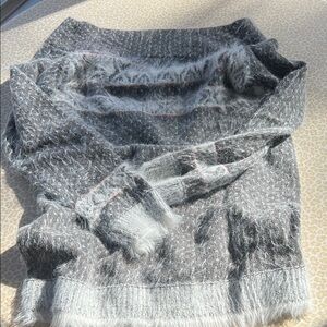 Anthropologie sweater Gray Knit  S,